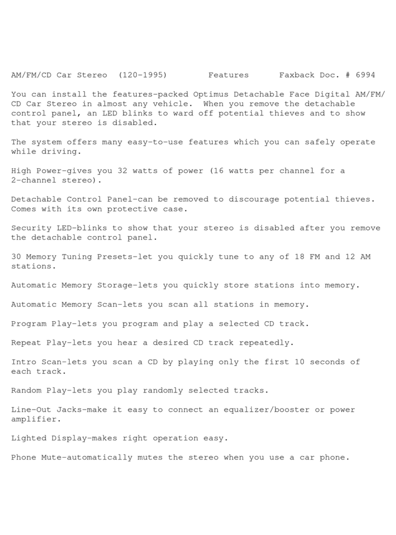 Optimus 120-1995 user manual