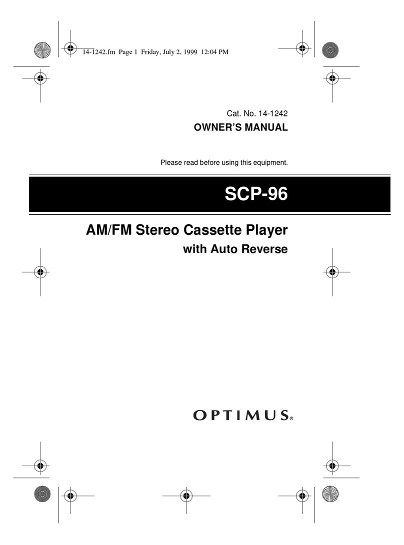 Optimus SCP-96 User manual Optimus SCP-96 User manual