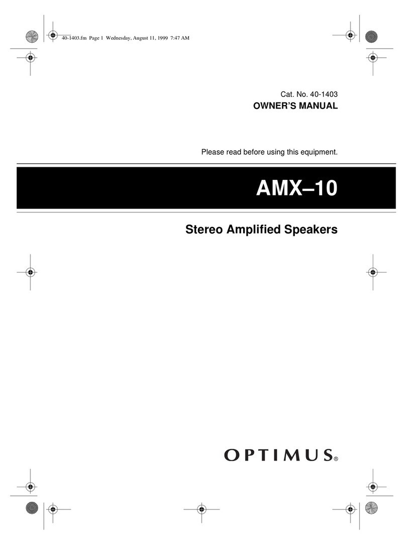 Optimus 40-1403 owner's manual