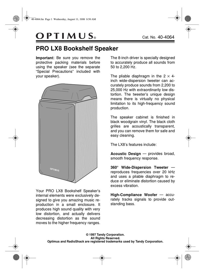 Optimus OPTIMUS PRO LX8 user manual