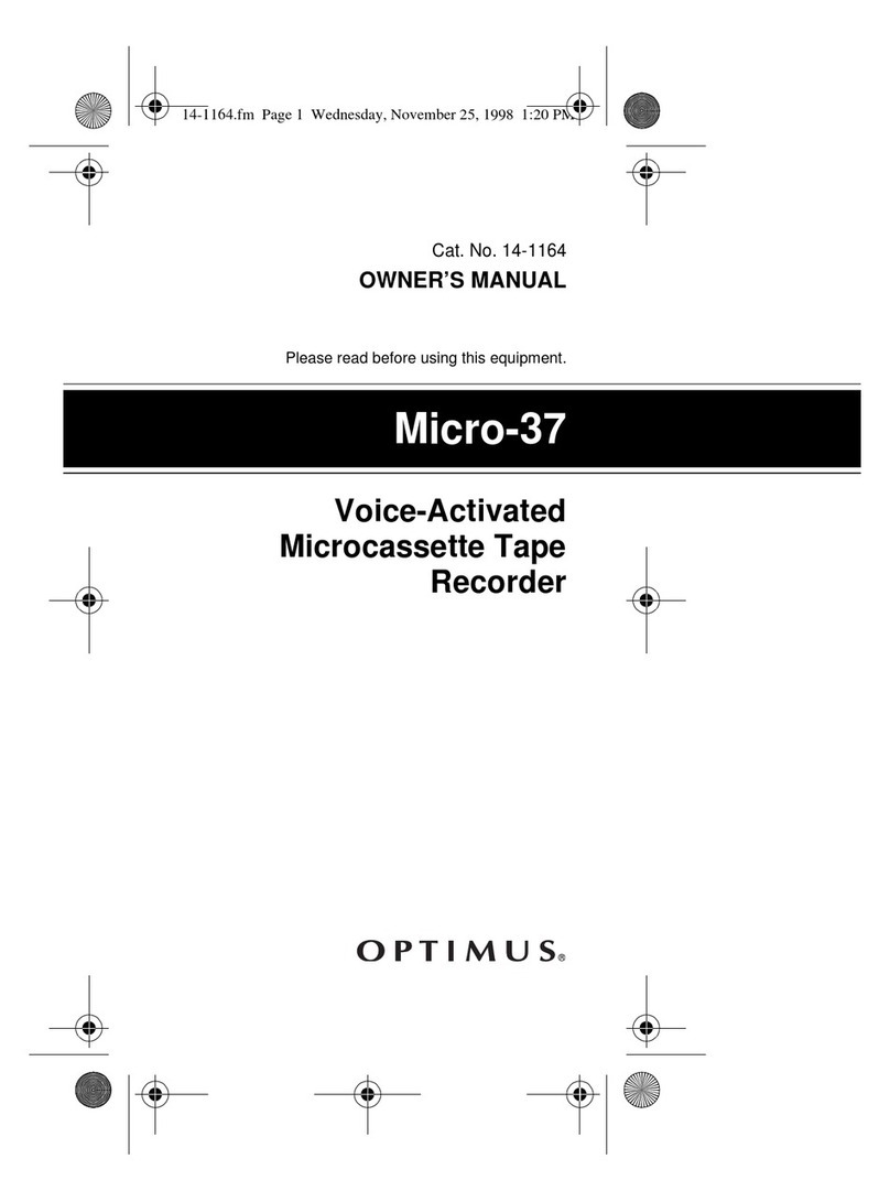 Optimus MICRO-37 User manual