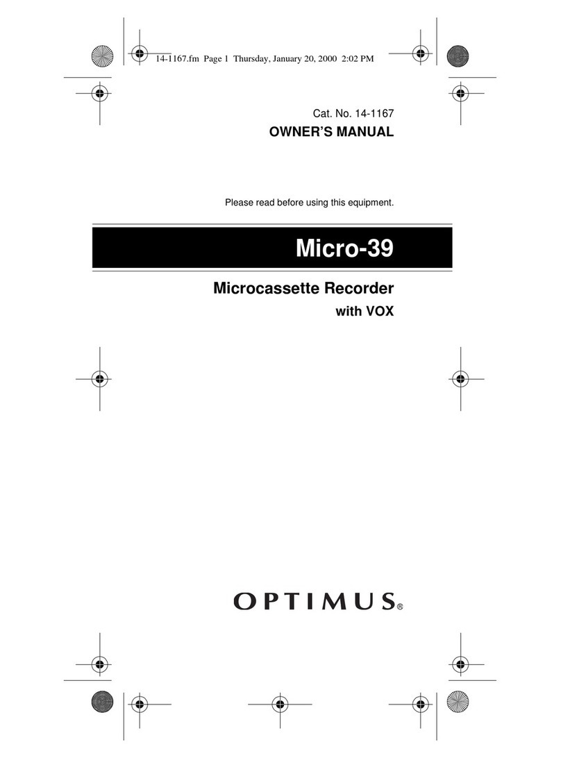 Optimus MICRO-39 owner's manual