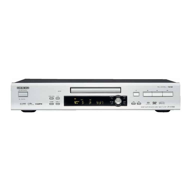 Onkyo DV-SP506 - 1080p Upscaling Super Audio CD/DVD Audio/Video... User manual