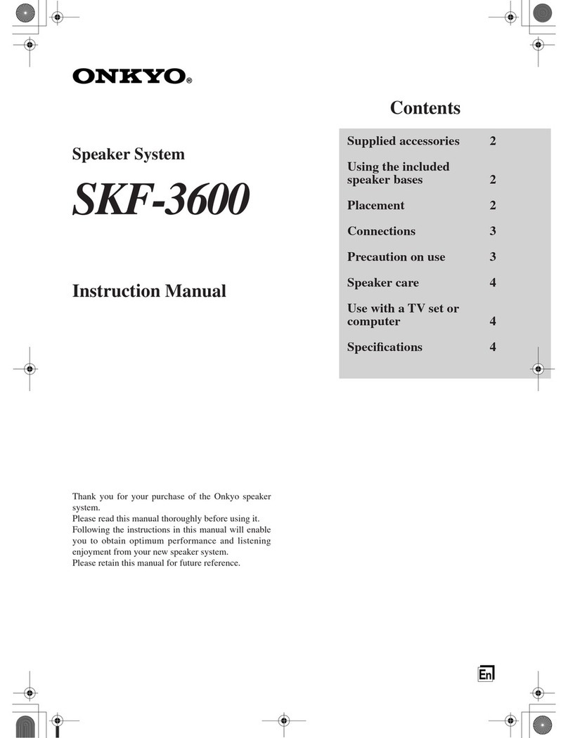 Onkyo SKF-3600 User manual