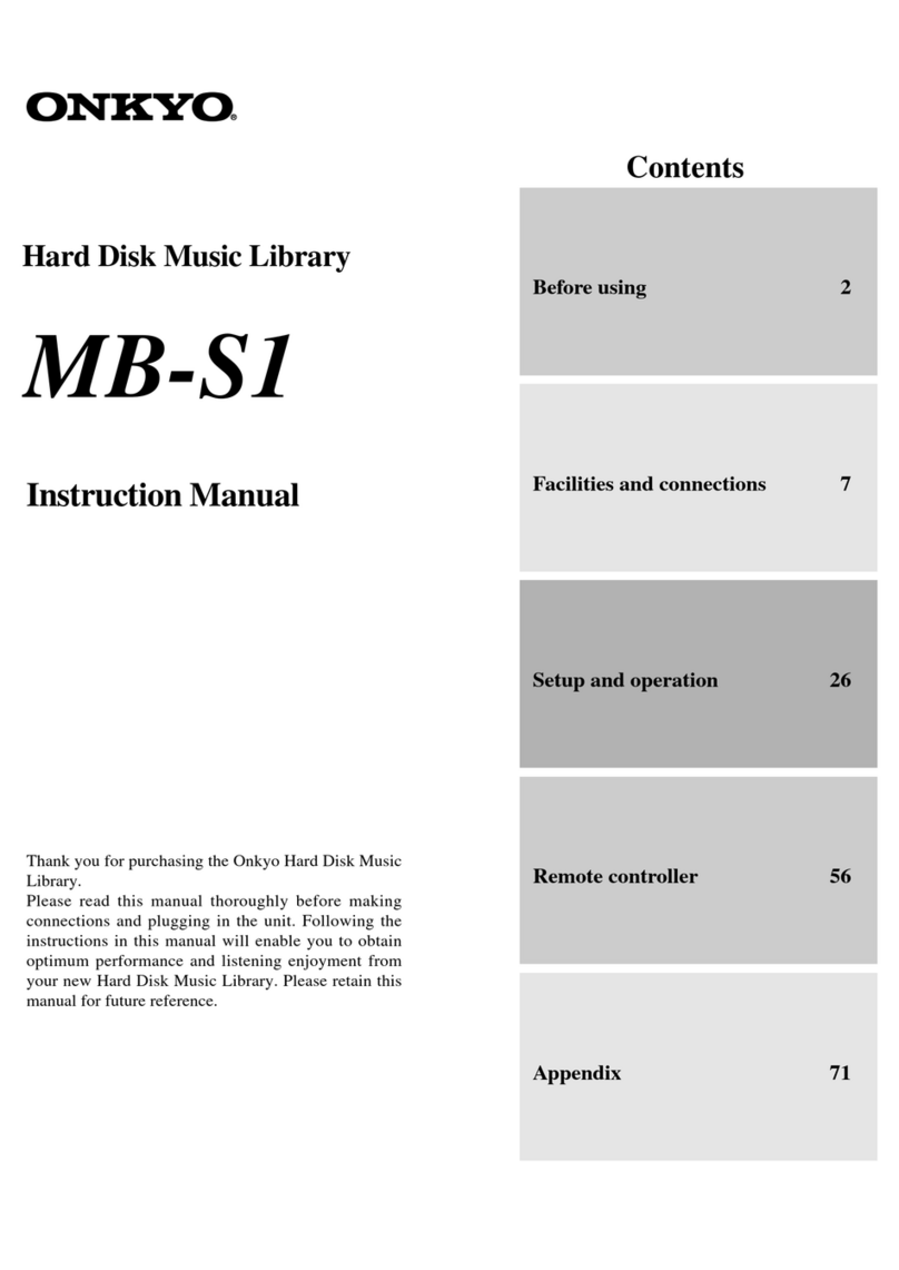 Onkyo MB-S1 User manual