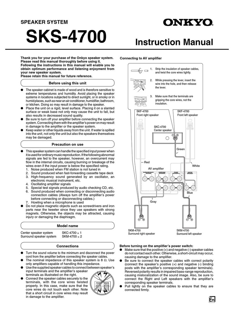 Onkyo SKS-4700 User manual