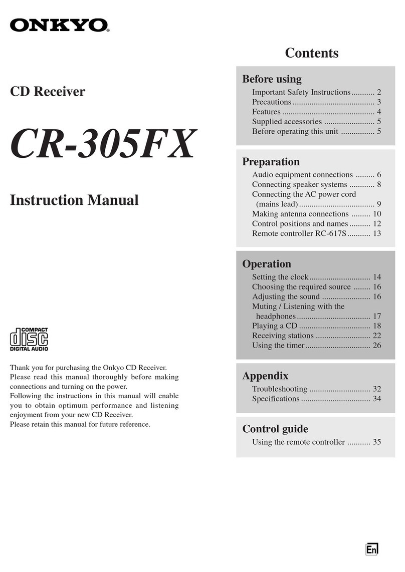 Onkyo CR-305FX User manual
