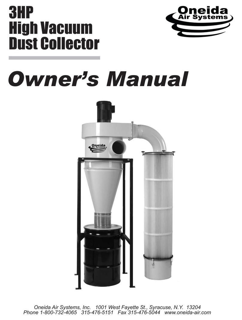 Oneida Air Systems 2005c3HP owner's manual