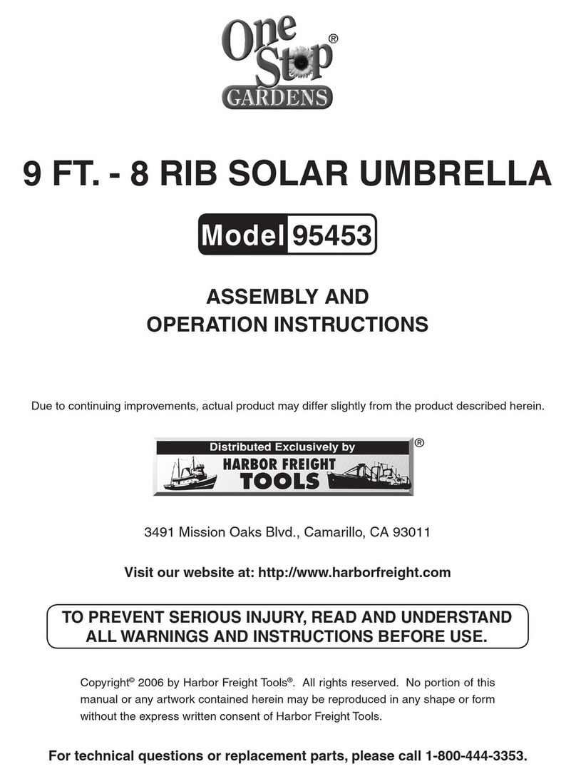 One Stop Gardens 95453 Assembly and operation instructions