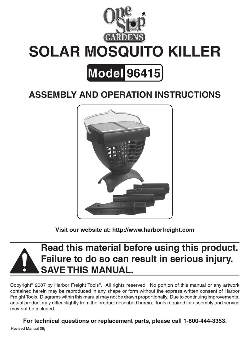 One Stop Gardens 96415 Assembly and operation instructions