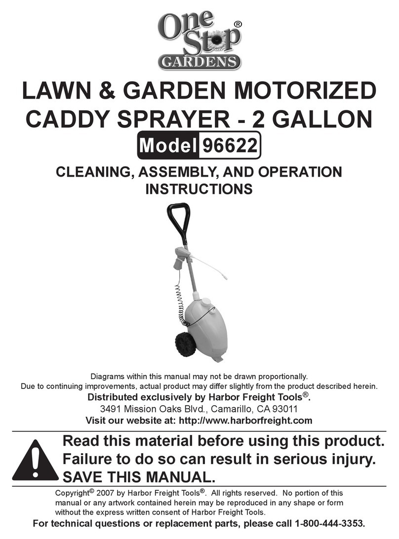 One Stop Gardens CADDY SPRAYER 96622 operating instructions