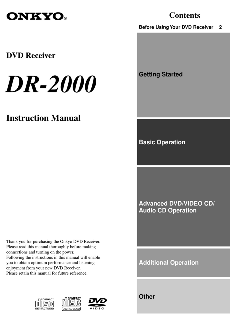 Onkyo DR-2000 User manual