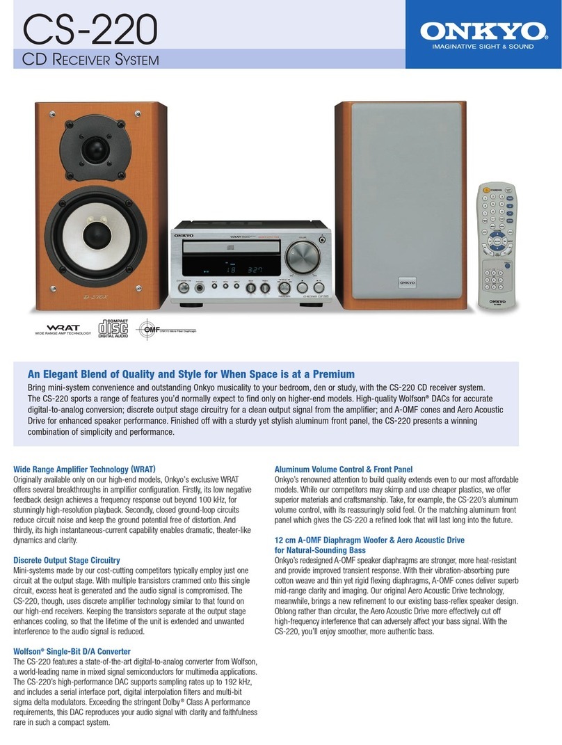 Onkyo CS-220 User manual