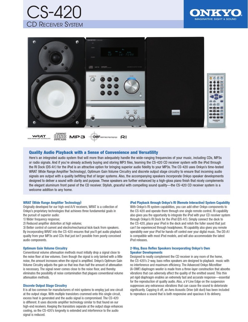 Onkyo CR-B8 User manual