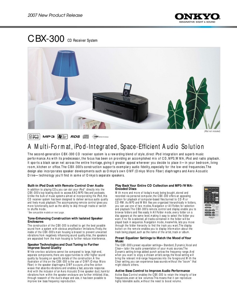 Onkyo CBX-300 User manual