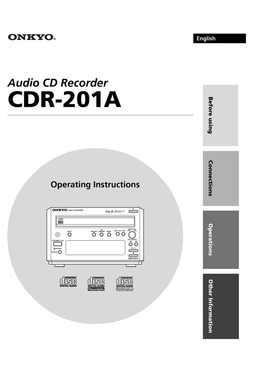 Onkyo CDR-201A operating instructions