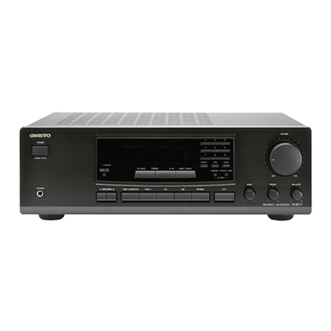 Onkyo TX-8211 User manual Onkyo TX-8211 User manual
