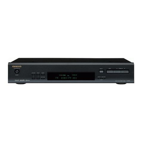Onkyo T-4555 - Radio Tuner User manual