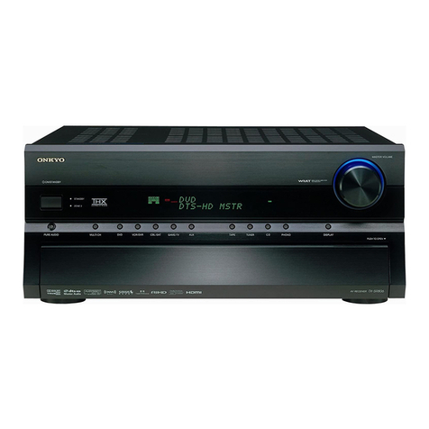 Onkyo TX-SR806 AV Reciever instruction manual