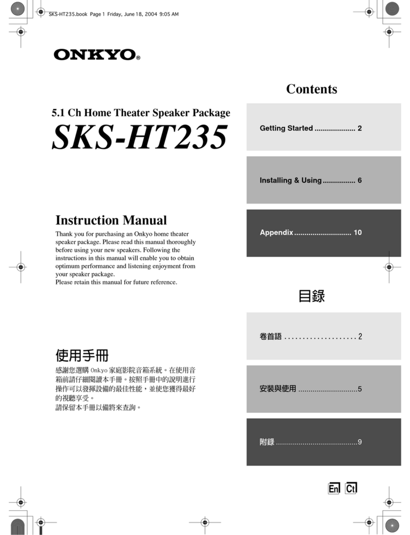 Onkyo SKS-HT235 User manual