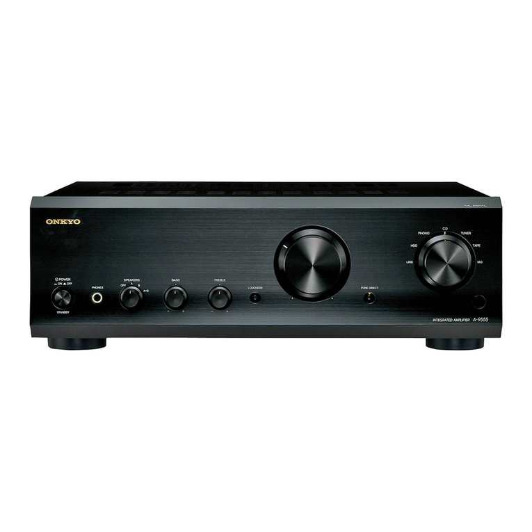 Onkyo 9555 - A Amplifier User manual Onkyo 9555 - A Amplifier User manual