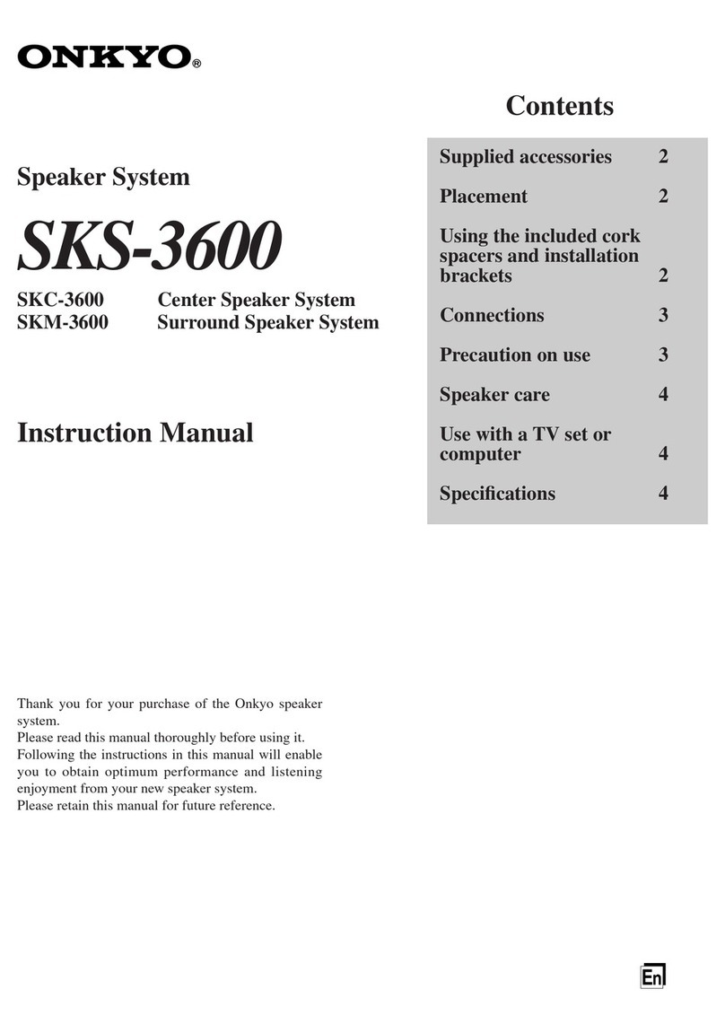 Onkyo SKM-3600 instruction manual