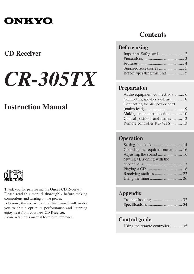 Onkyo CR-305TX User manual