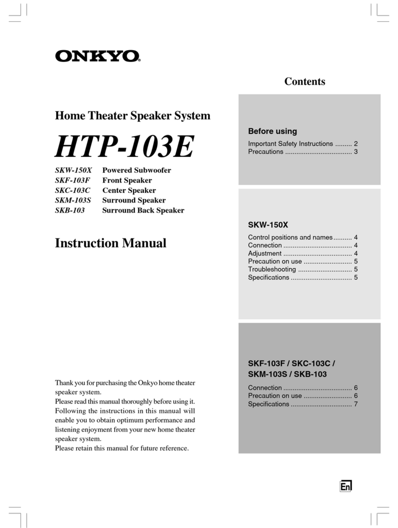Onkyo SKW-150X User manual