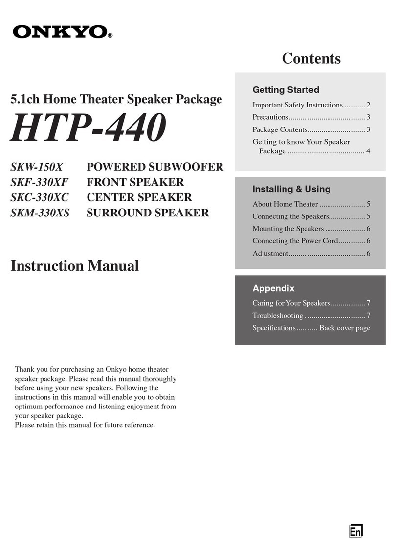 Onkyo SKW-150X User manual