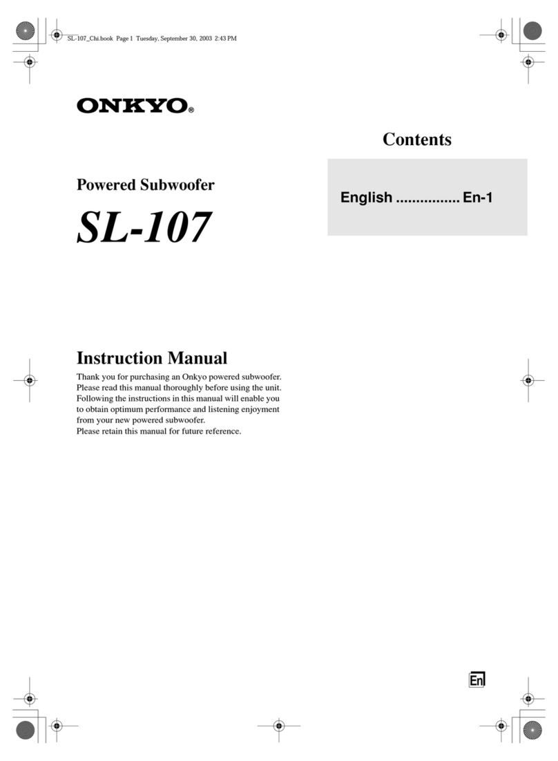 Onkyo SL-107 instruction manual