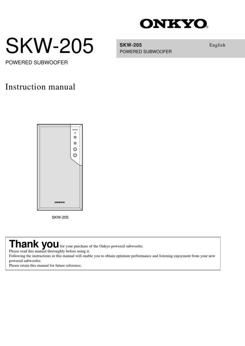 Onkyo SKW-205 instruction manual