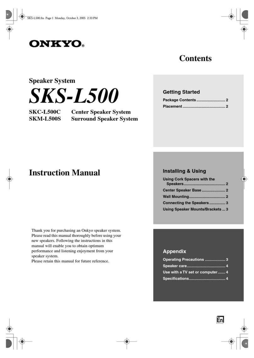Onkyo SKC-L500C User manual