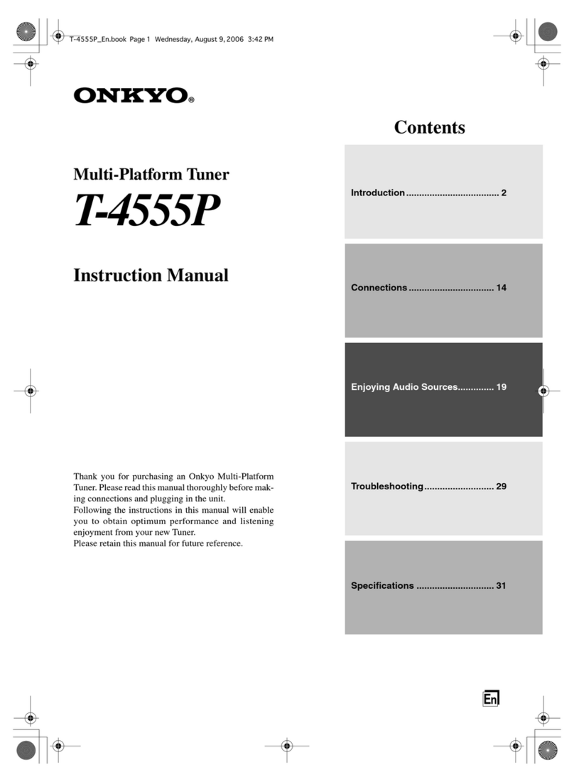 Onkyo T-4555P User manual