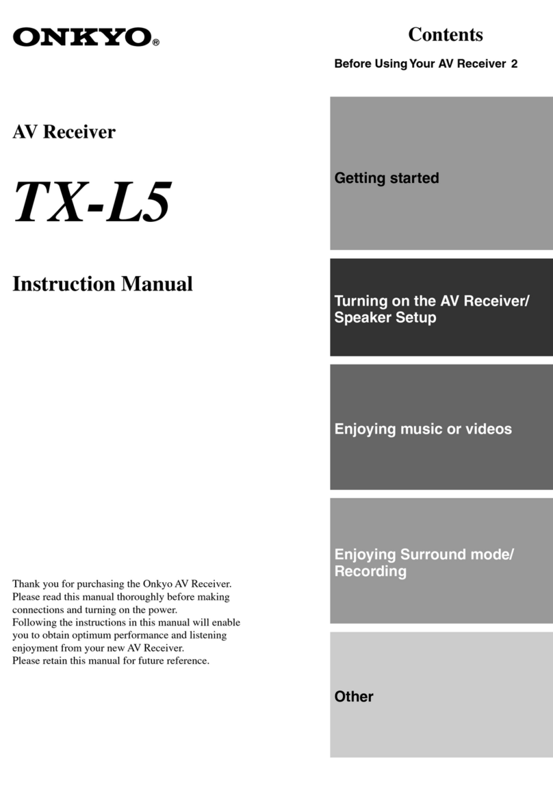 Onkyo TX-L5 User manual