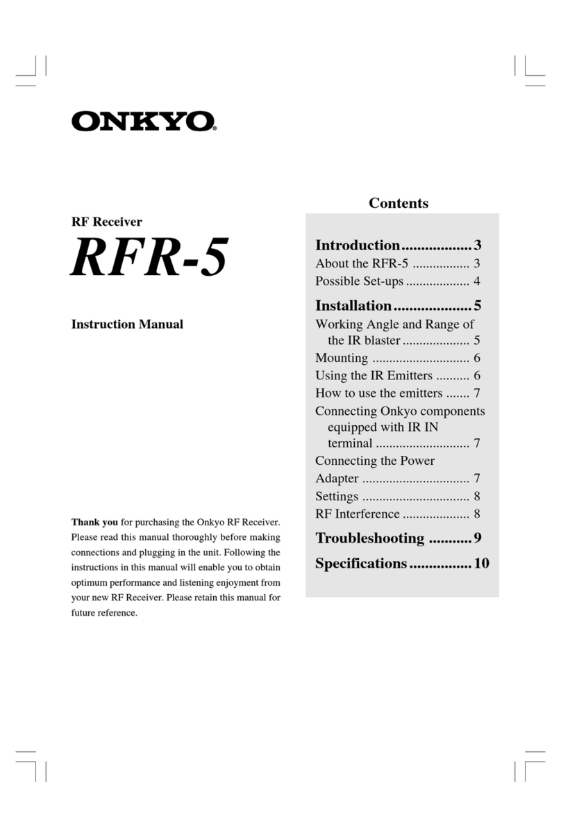 Onkyo RFR-5 User manual