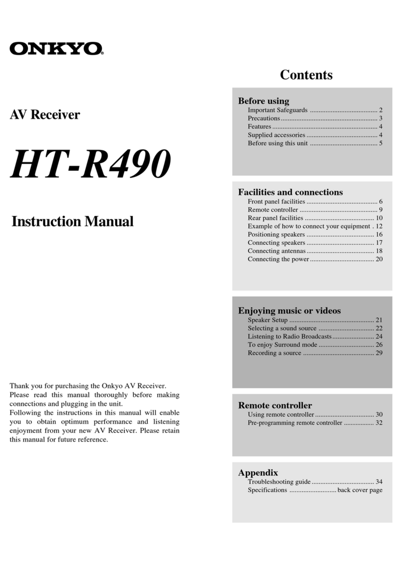 Onkyo HT-R490 instruction manual