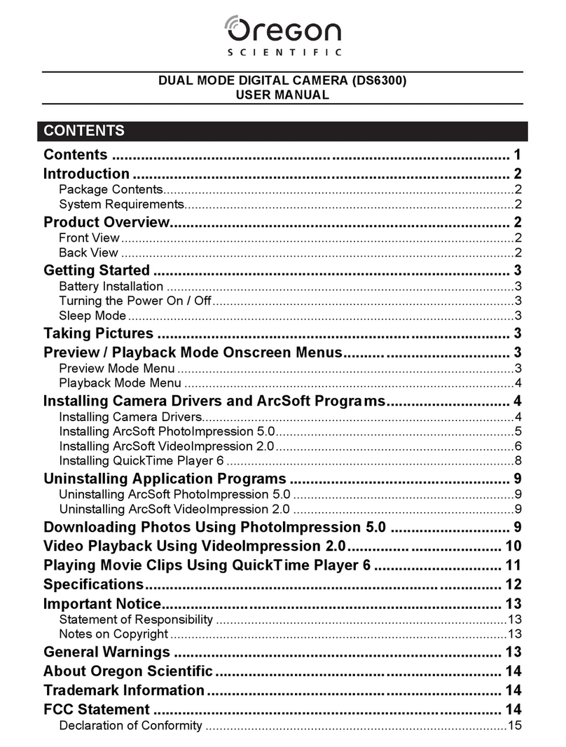 Oregon Scientific DS6300 User manual