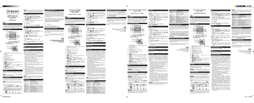 Oregon Scientific JM200 User manual