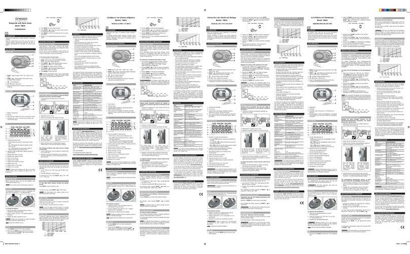 Oregon Scientific Fitness Electronics User manual