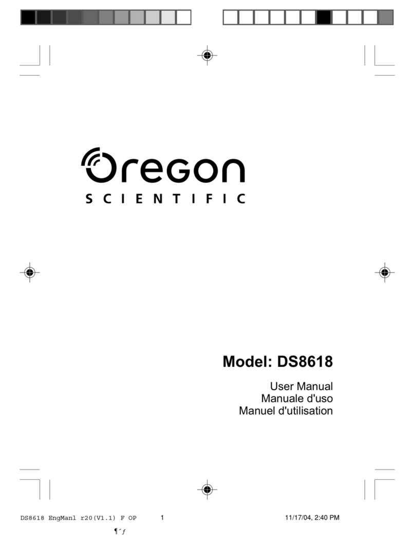Oregon Scientific DS8618 User manual