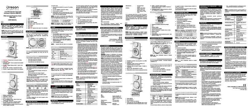 Oregon Scientific RM818PA user manual
