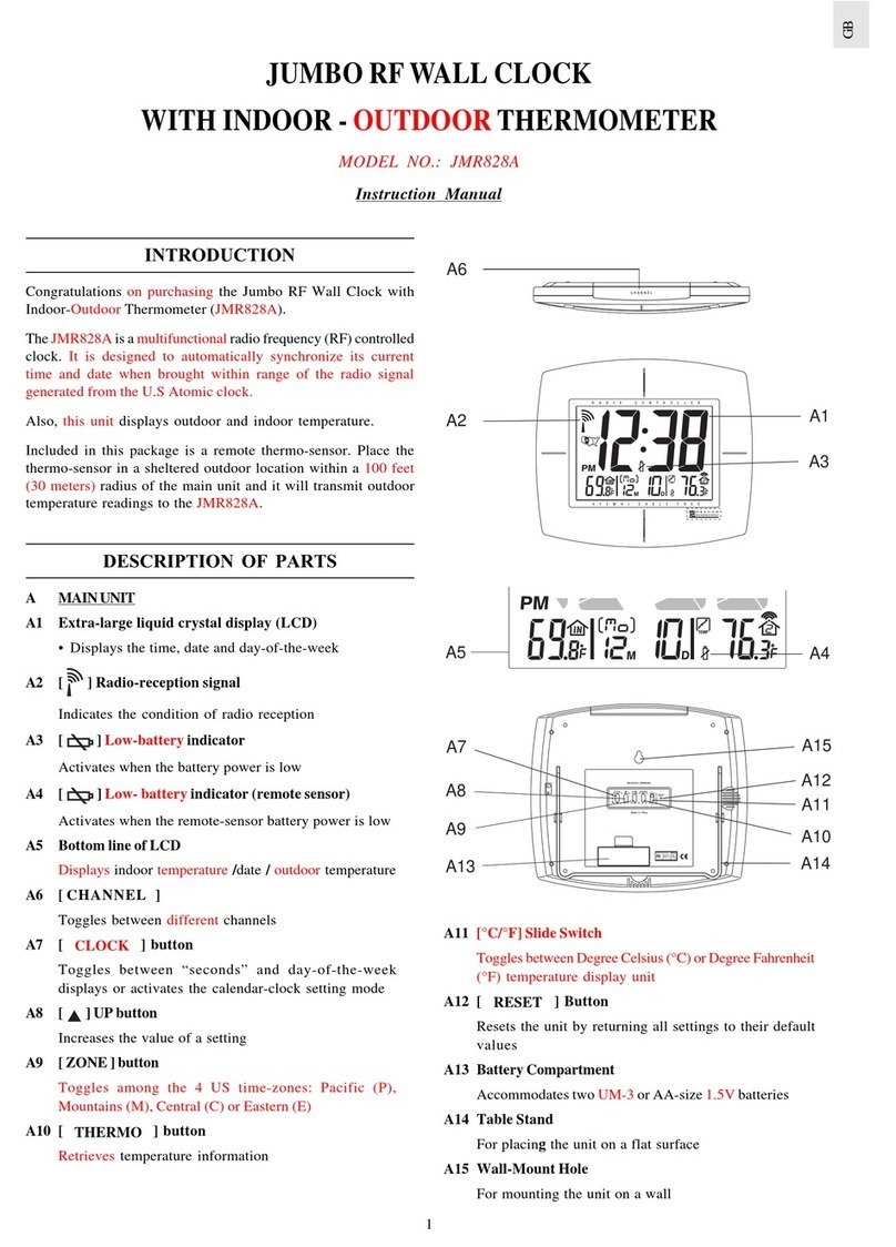 Oregon Scientific Jumbo JMR828A User manual