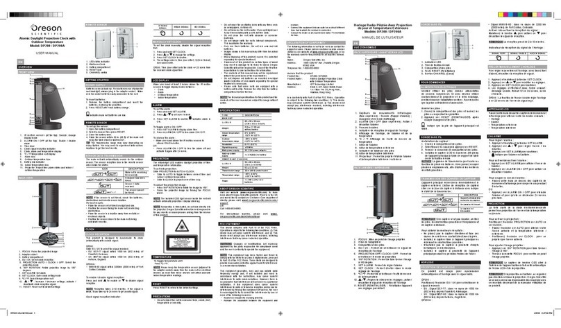 Oregon Scientific DP200 User manual