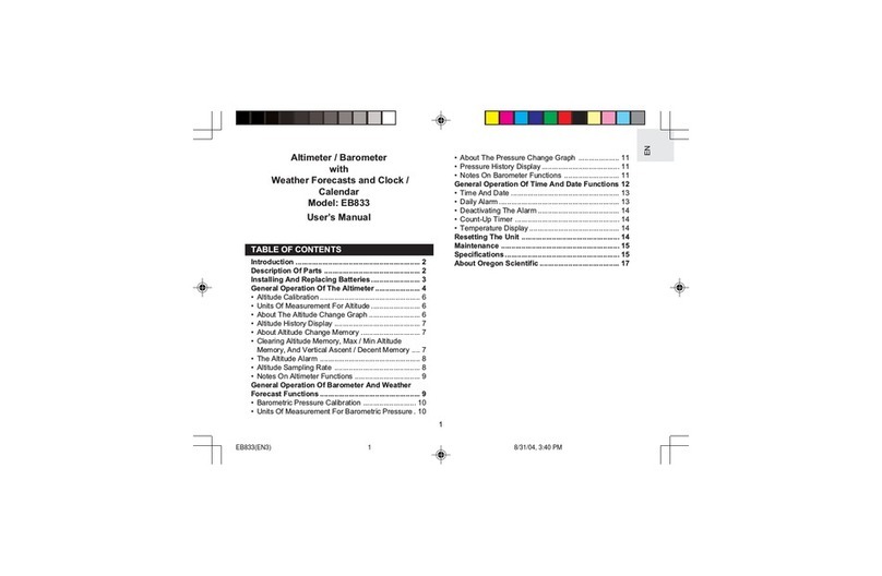 Oregon Scientific EB833 user manual