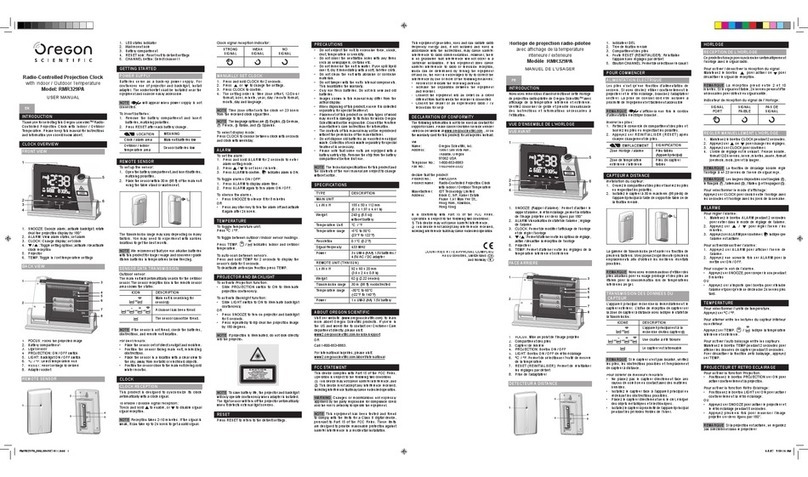 Oregon Scientific BAR339PA User manual
