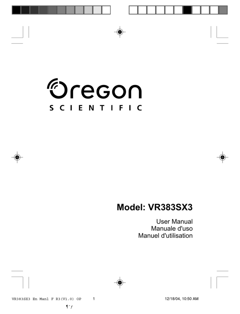 Oregon Scientific VR383SX3 user manual