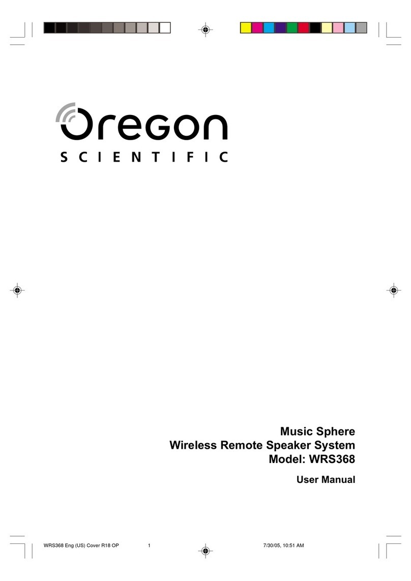 Oregon Scientific WRS368 user manual