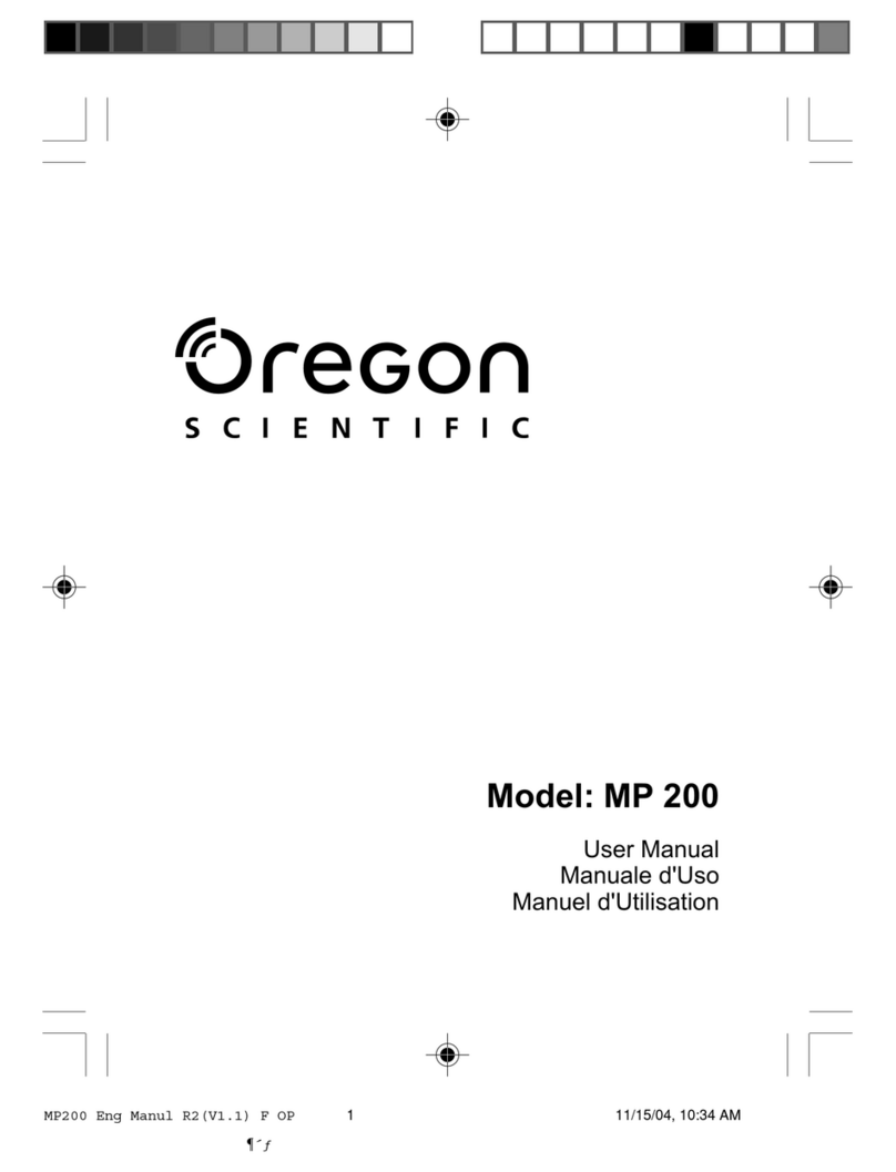 Oregon Scientific MP200 user manual