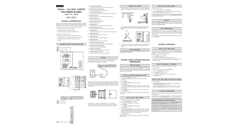 Oregon Scientific WR196T User manual