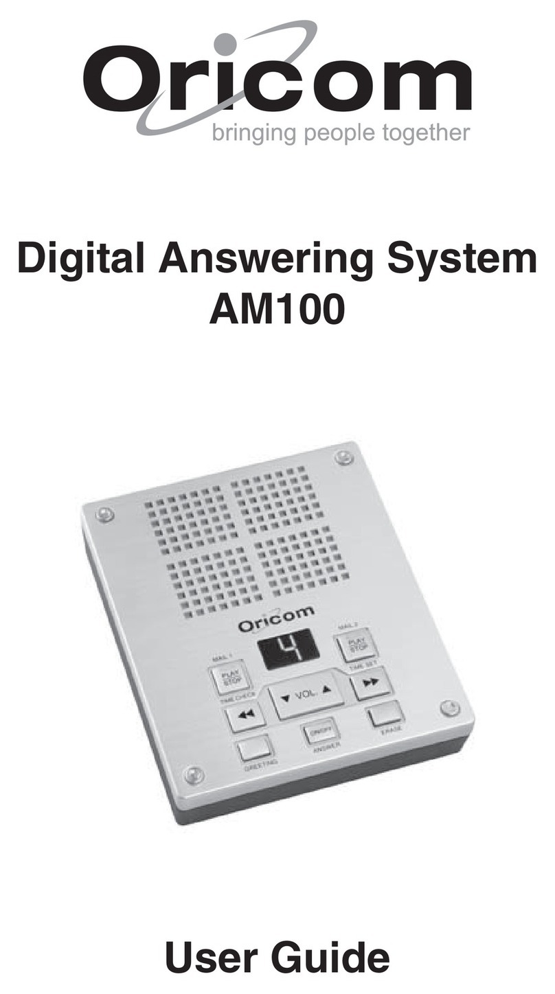 Oricom AM100 user guide